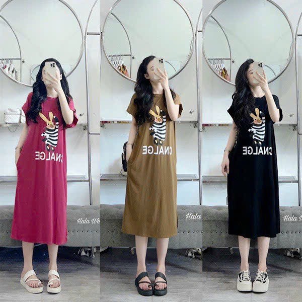 Review Váy Đầm Trung Niên Dáng Suông Form Rộng Chất Linen Thoáng Mát Đũi  Việt Dv165